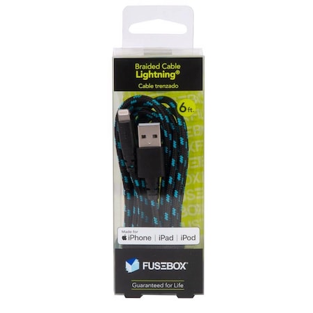Fusebox Fusebox Lightning to USB-A Cable 6 ft. Black 131 0223 FB2